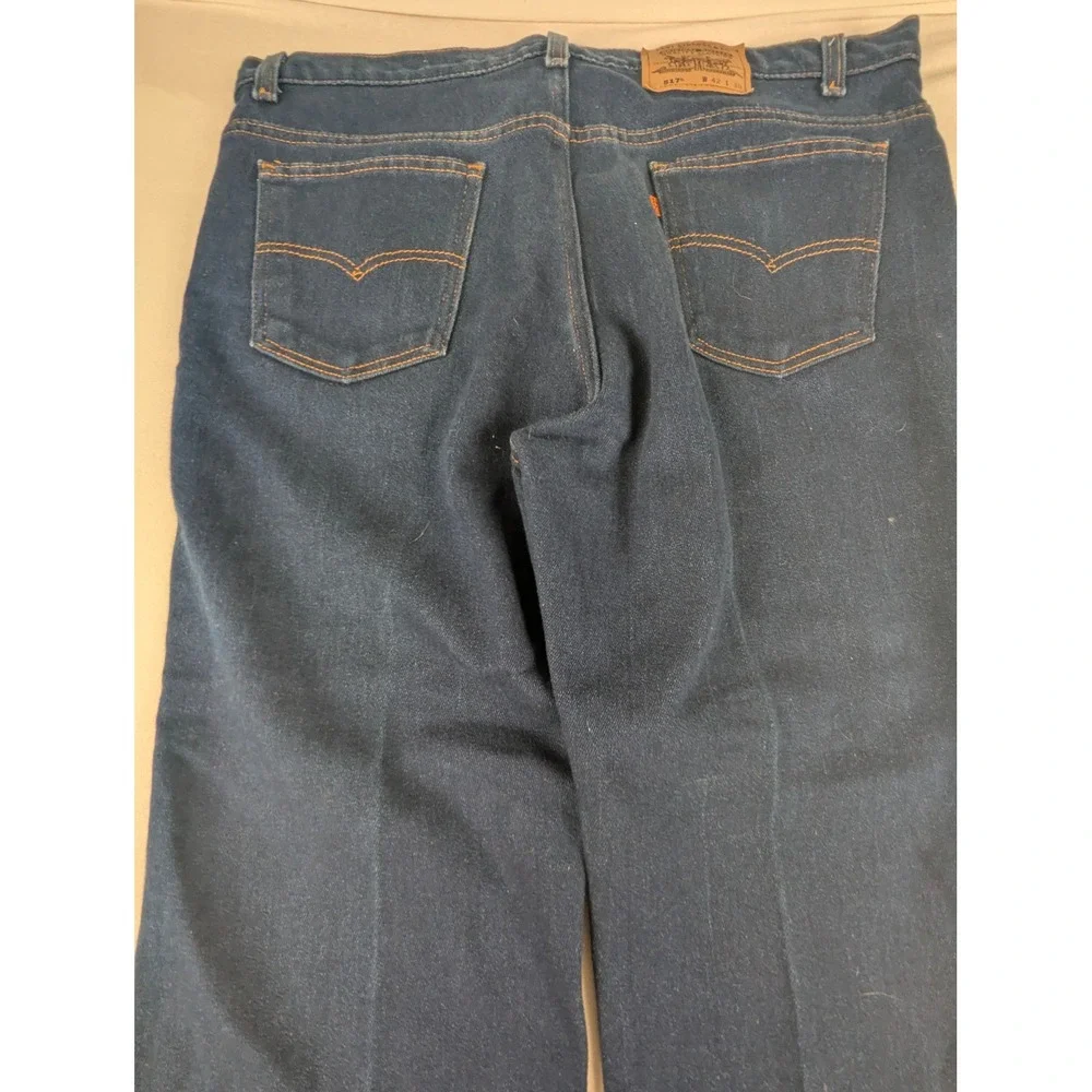 Vintage Levis 517 Bootcut Jeans Mens 42x30 Indigo Blue Made in USA 90s 517-2017